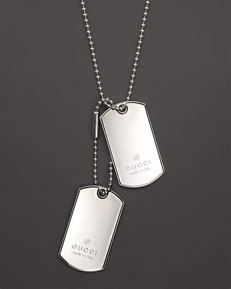 gucci dog tag silver in dollars|luxury dog tags for pets.